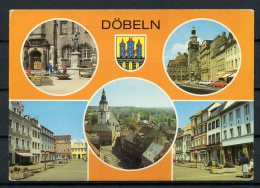 (03210) Döbeln/ Mehrbildkarte Mit Wappen - Gel.  - DDR - Bild Und Heimat - Doebeln