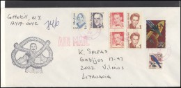 USA 056 Cover Air Mail Postal History Personalities Birds Space Exploration - Poststempel