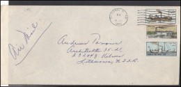 USA 060 Cover Air Mail Postal History Ships - Marcofilie