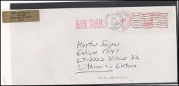 USA 070 EMA Cover Air Mail Postal History Meter Mark Franking Machine - Postal History