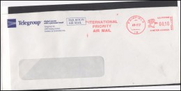 USA 071 EMA Cover Air Mail Postal History Fauna Birds Meter Mark Franking Machine - Marcophilie