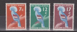 Nederlands Nieuw Guinea Dutch New Guinea 54 - 56 MLH ; Kroonduif, Crown Pigeon 1959 - Nueva Guinea Holandesa