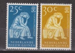 Nederlands Nieuw Guinea Dutch New Guinea 61 - 62 MLH ; Vluchtelingen Zegels, Stamps Refugees 1960 - Nouvelle Guinée Néerlandaise