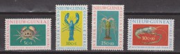 Nieuw Guinea New Guinea 78 - 81 MLH; Sociale Zorg, Schaaldieren 1962 - Nederlands Nieuw-Guinea