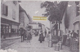 LIVERNON  RUE DE LA FROMAGERIE    (REPRODUCTION) - Livernon