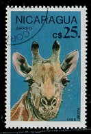 (cl.12 - P.25) Nicaragua Ob N° 1155 (ref. Michel Au Dos) - Girafes - - Giraffen