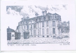 Flins Sur Seine - Château - Yves Ducourtioux 1995 Illustrateurs - Flins Sur Seine