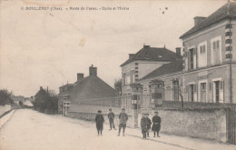 BOULLERET   CHER  CPA   ROUTE DE COSNE  L'ECOLE ET  MAIRIE - Other & Unclassified