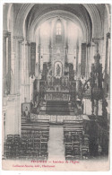 Nord 59 - FEIGNIES Vue Sur L'interieur De L'eglise Avec L'autel Les Bancs Chaire Religion Inri Jesus - Feignies