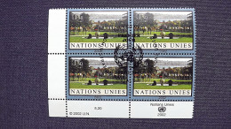 UNO-Genf 433 Oo/ESST, Eckrandviererblock 'C', Himmelsglobus Im Ariana-Park, Genf - Used Stamps