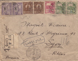 Lettre Recommandé CaD Cabes Tunisie Pour Lyon 1929 - Briefe U. Dokumente