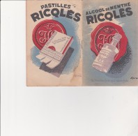 CARNET DE NOTES PUBLICITAIRE - ALCOOL DE MENTHE RICQLES - - Other & Unclassified