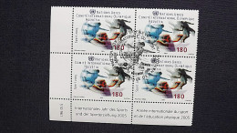 UNO-Genf 507 Oo/ESST, Eckrandviererblock ´C´, Internationales Jahr Des Sports Und Der Sporterziehung - Used Stamps