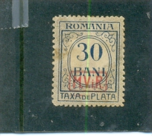 1918 ROUMANIE -  Occupation Allemande - Taxe Y & T N° 4 ( * ) - Impuestos