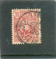 1904 GUINEE Y & T N° 22 ( 0 ) 10d - Usati
