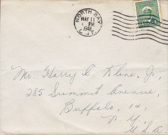 Canada NORTH BAY Ontario 1948 Cover Lettre USA 1c. GVI Stamp - Covers & Documents