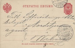 Russia-Stationery Dated 1902.Sent To: Viborg - Wiipuri.  S-666 - Stamped Stationery