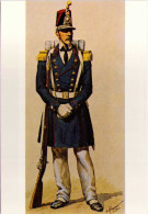 Soldat Infanterie De Marine 1845 - Gouache De Rousselot - Uniformes