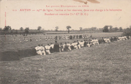 AUTUN  SAONE ET LOIRE CPA  LE 29è DE LIGNE  CHARGE à La Baîonnette - Autun