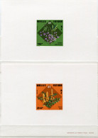 WALLIS ET FUTUNA EPREUVES DE LUXE DES N°213/216 FLEURS - Imperforates, Proofs & Errors