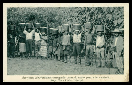 SÃO TOMÉ E PRÍNCIPE - COSTUMES -Seviçaes Caboverdianos ( Ed. José T. Barboza) Carte Postale - Santo Tomé Y Príncipe