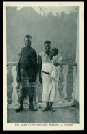 SÃO TOMÉ E PRÍNCIPE - COSTUMES- Um Casal(typos Serviçaes) ( Ed. José T. Barboza) Carte Postale - Santo Tomé Y Príncipe