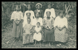 SÃO TOMÉ E PRÍNCIPE- COSTUMES- Tipos Naturaes De S.Tomé ( Ed. José T. Barboza) Carte Postale - Santo Tomé Y Príncipe