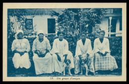 SÃO TOMÉ E PRÍNCIPE - COSTUMES- Um Grupo De Amigas (Ed. Phototypie Nº 19 ) Carte Postale - Santo Tomé Y Príncipe