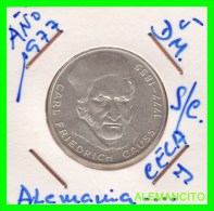 ALEMANIA  REPÚBLICA FEDERAL – BRD  5 DM  CONMEMORATIVA PLATA  (AÑO 1977 ) CECA -J - 5 Marcos