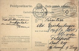 Feldpost Karte  Bern - Bat.29 - Biasca              1915 - Dokumente