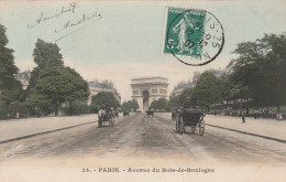 PARIS XVIè ARRONDISSEMENT CPA  COLORISEE  AVENUE DU BOIS DE BOULOGNE - Distretto: 18