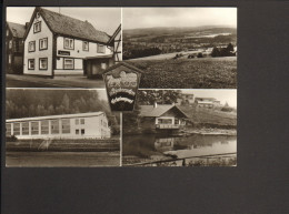 Ak V.Hinternah Thüringer Wald, Erholungsort Mehrbildkarte M.Gasthaus Schilling,Teilansicht,Sportanlage, 2 Bilder - Hildburghausen