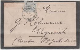 Greece Austria Levant Cover 1894 Salonich Salonicco To Ugnach Suisse - Thessaloniki