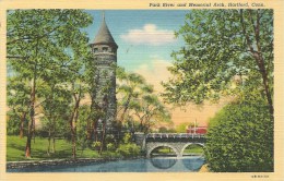 CPA-1939-USA-CONNECTICUT-HARTFORD-PARK RIVER And MEMORIAL ARCH-TBE - Hartford