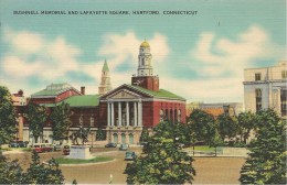 CPA-1939-USA-CONNECTICUT-HARTFORD-BUSHNELL MEMORIAL And LAFAYETTE SQUARE-TBE - Hartford