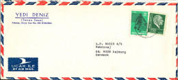 Turkey Air Mail Cover Sent To Denmark Taksim 22-11-1976 - Poste Aérienne