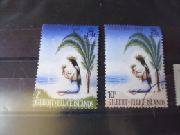 TIMBRE DES ILES GILBERT ET ELLICE   YVERT N° 152.153 - Îles Gilbert Et Ellice (...-1979)