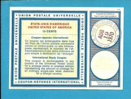 USA - 15 CENTS - CHICAGO - 19 AUG 1970 - International Reply Coupon Reponse Antwortschein - ÉTATS-UNIS D' AMÉRIQUE - Other & Unclassified