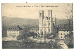 Cp, 38, Env. De Grenoble, Saint-Laurent-du-Pont, L'Eglise - Saint-Laurent-du-Pont