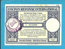 USA - 15 CENTS - 12.11.1968 - International Reply Coupon Reponse Antwortschein - ÉTATS-UNIS D' AMÉRIQUE - Autres & Non Classés