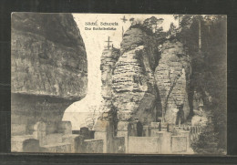 5c * SÄCHSISCHE SCHWEIZ * DIE BASTEIBRÜCKE * 1923 MIT INFLATIONSMARKE **!! - Bastei (sächs. Schweiz)