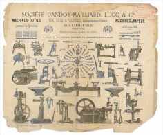 FEUILLET PUB MACHINES A VAPEUR SOCIETE DANDOY-MAILLIARD LUCQ & CIE 59 MAUBEUGE - Unclassified