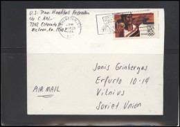 USA 088 Cover Air Mail Postal History Olympic Games 1984 - Marcofilia