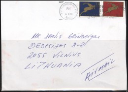 USA 091 Cover Air Mail Postal History Christmas - Marcophilie