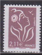 = Marianne De Lamouche 2.11€ Brun Prune N° 3972 Phil@poste Neuf - 2004-2008 Marianne Of Lamouche
