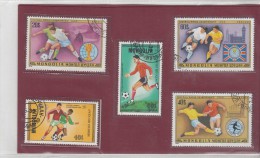 Tematica  Calcio    5 Stamps Used - Usados