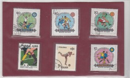 Tematica  Calcio    6 Stamps Used - Sonstige & Ohne Zuordnung