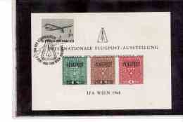 TEM7722   -   IFA-NEUDRUCKBLOCK ( NETTO KAT. NR. N7 )    /   WIEN  2.6.1968 ( TAG DER AEROPHILATELIE ) - Prove & Ristampe