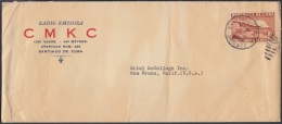 1936-H-91 (LG141) CUBA 1936. MONUMENTO A MAXIMO GOMEZ. 10c CORREO AEREO. SOBRE A US. - Cartas & Documentos