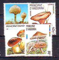 Andorra Minilot Flora Fungus Mushrooms Mi No 223 167 197 187 MNH - Otros & Sin Clasificación